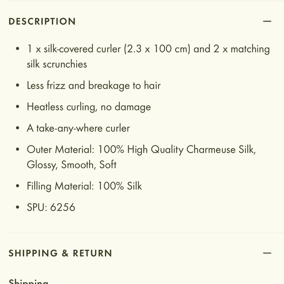 Lily Silk Heatless Silk Curling Headband And Scrunchie Set - Picture 4 of 4